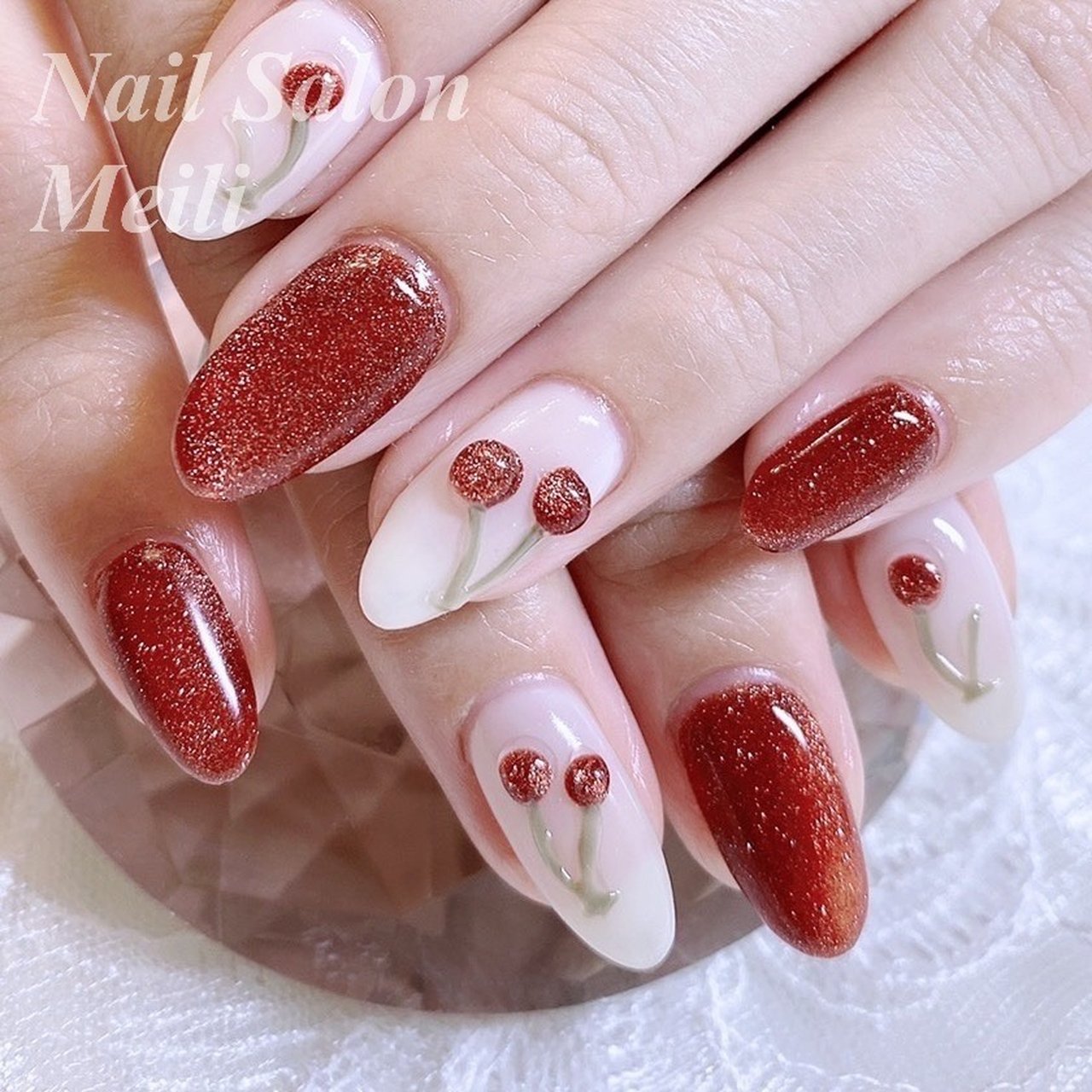 オールシーズン ハンド シンプル ミディアム ホワイト Nail Salon Meili 埼玉日進のネイルデザイン No ネイル ブック