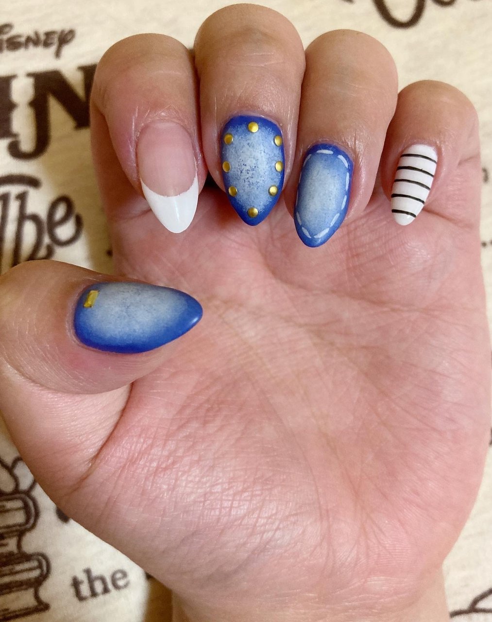 春 夏 ハンド フレンチ デニム よしかのネイルデザイン No ネイルブック