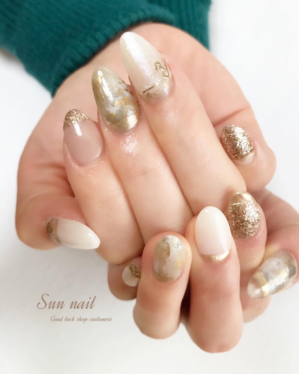 オールシーズン 旅行 梅雨 ハンド イニシャル Sunnailのネイルデザイン No ネイルブック