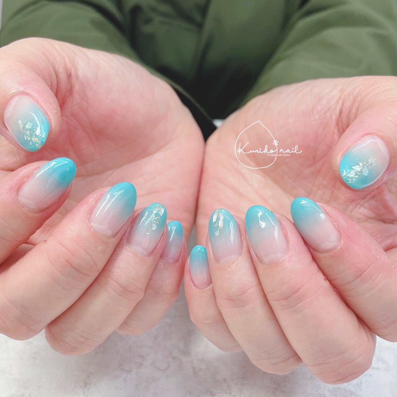 オールシーズン/海/リゾート/ハンド/グラデーション - Kuriko*nailの