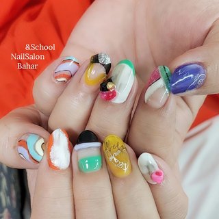 大人ポップネイルのネイルデザイン ネイルブック