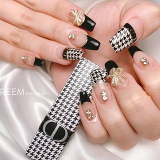 千鳥柄 千鳥格子 のネイルデザイン ネイルブック