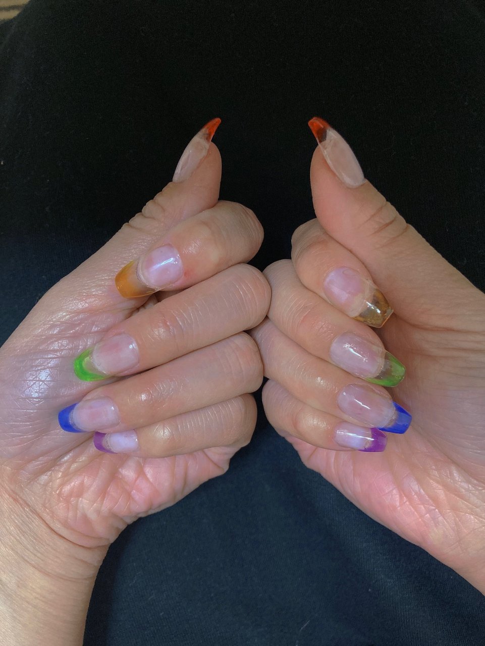 夏 ライブ デート ハンド フレンチ ドンちゃんのネイルデザイン No ネイルブック