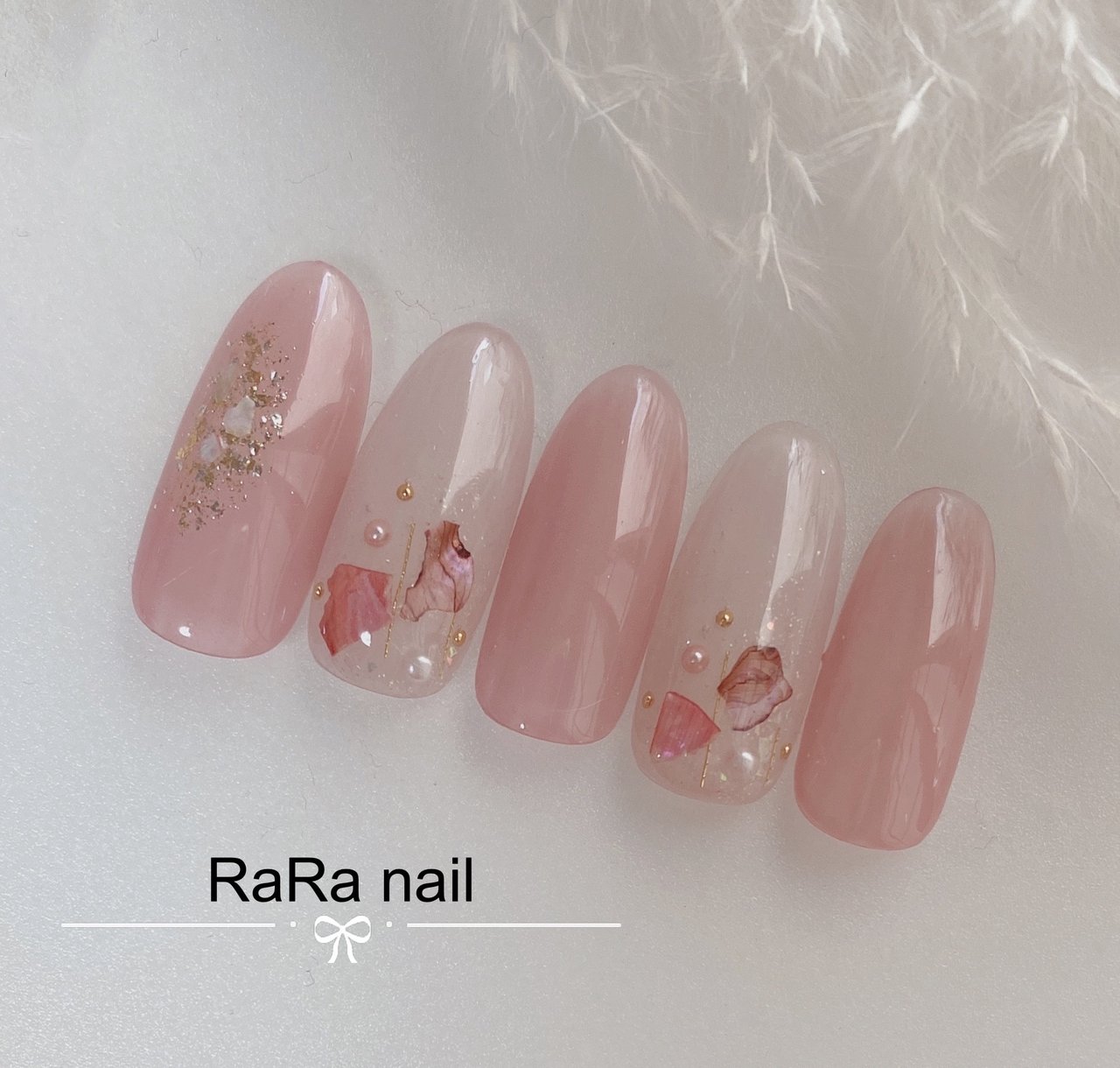 夏 梅雨 ハンド シンプル ラメ Rara Nailのネイルデザイン No ネイルブック