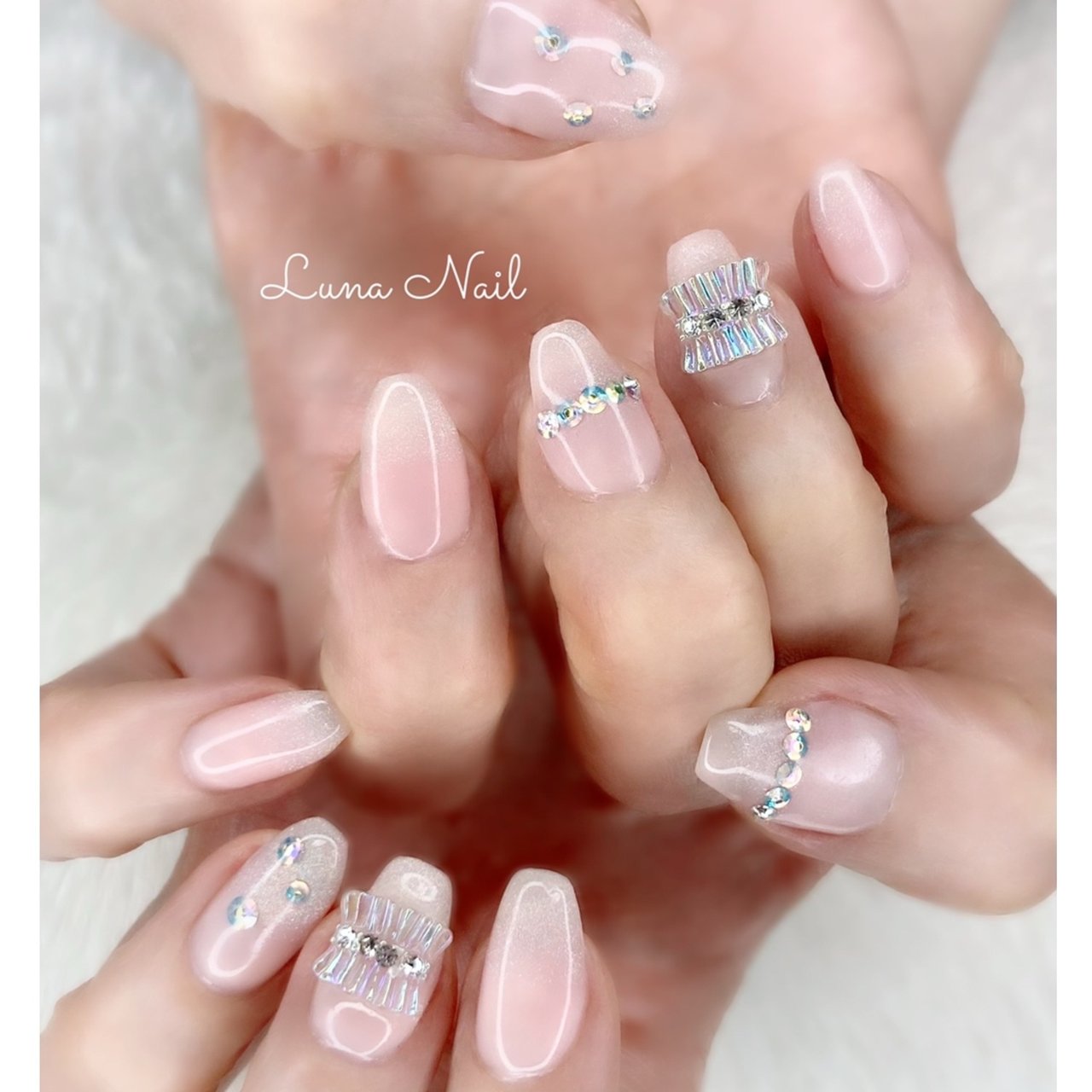 夏 ブライダル パーティー デート ハンド Lunanail18のネイルデザイン No ネイルブック