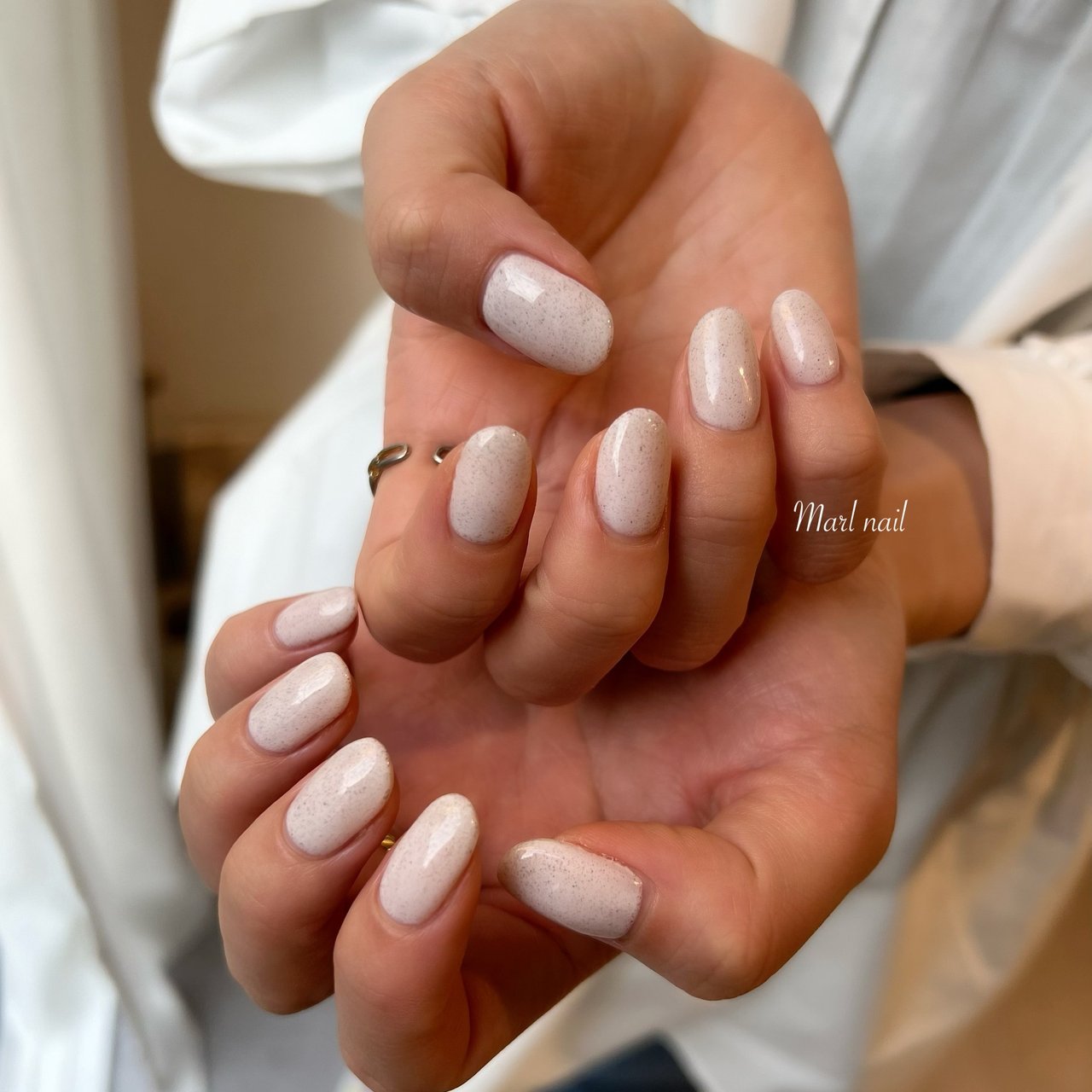 春 夏 オールシーズン ハンド ワンカラー Marl Nailのネイルデザイン No ネイルブック