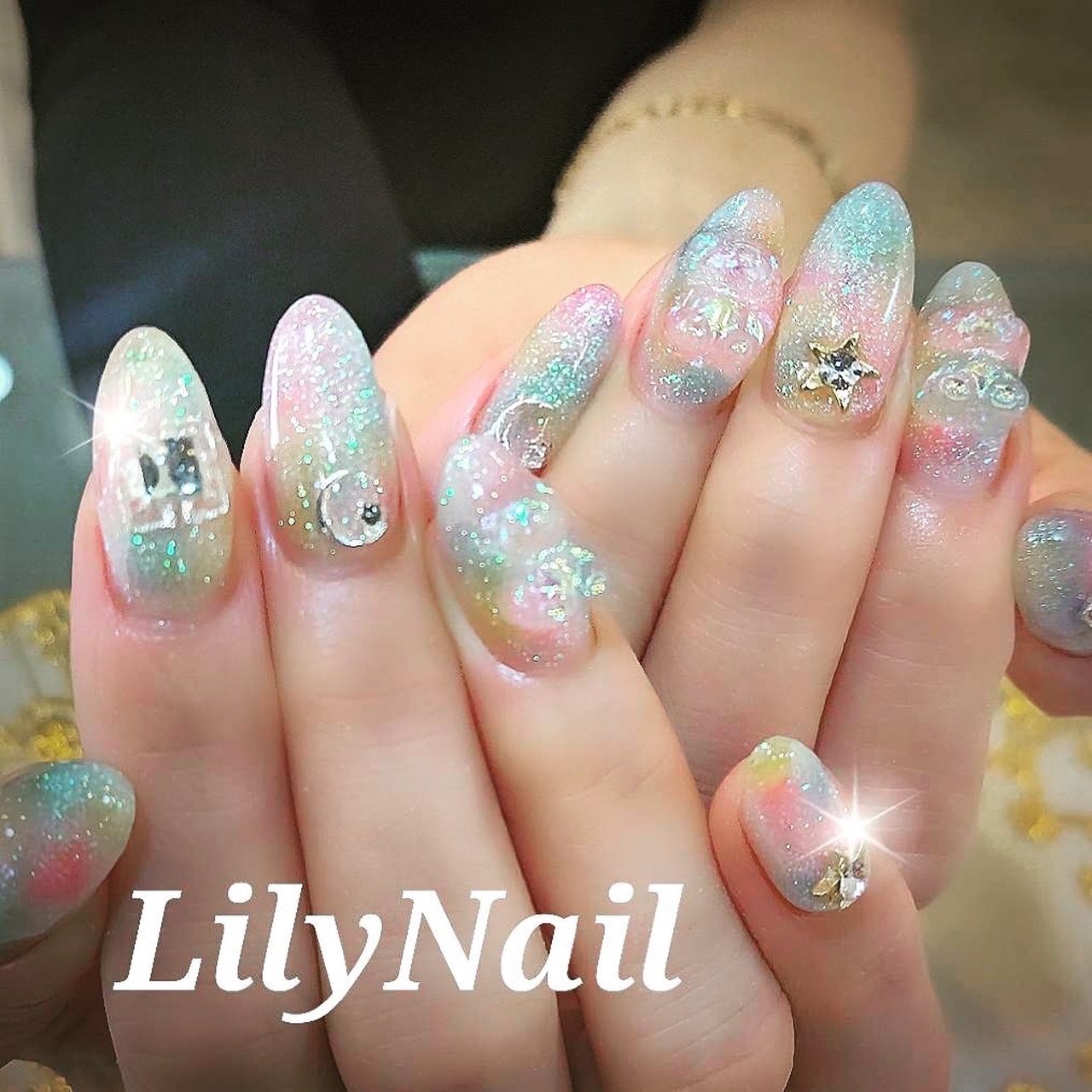 オールシーズン ハンド ミディアム カラフル ジェルネイル aのネイルデザイン No ネイルブック