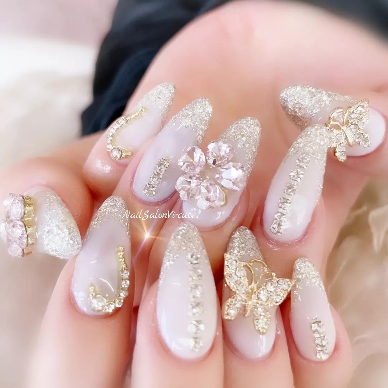 春 夏 リゾート ブライダル ハンド Vicuのネイルデザイン No ネイルブック