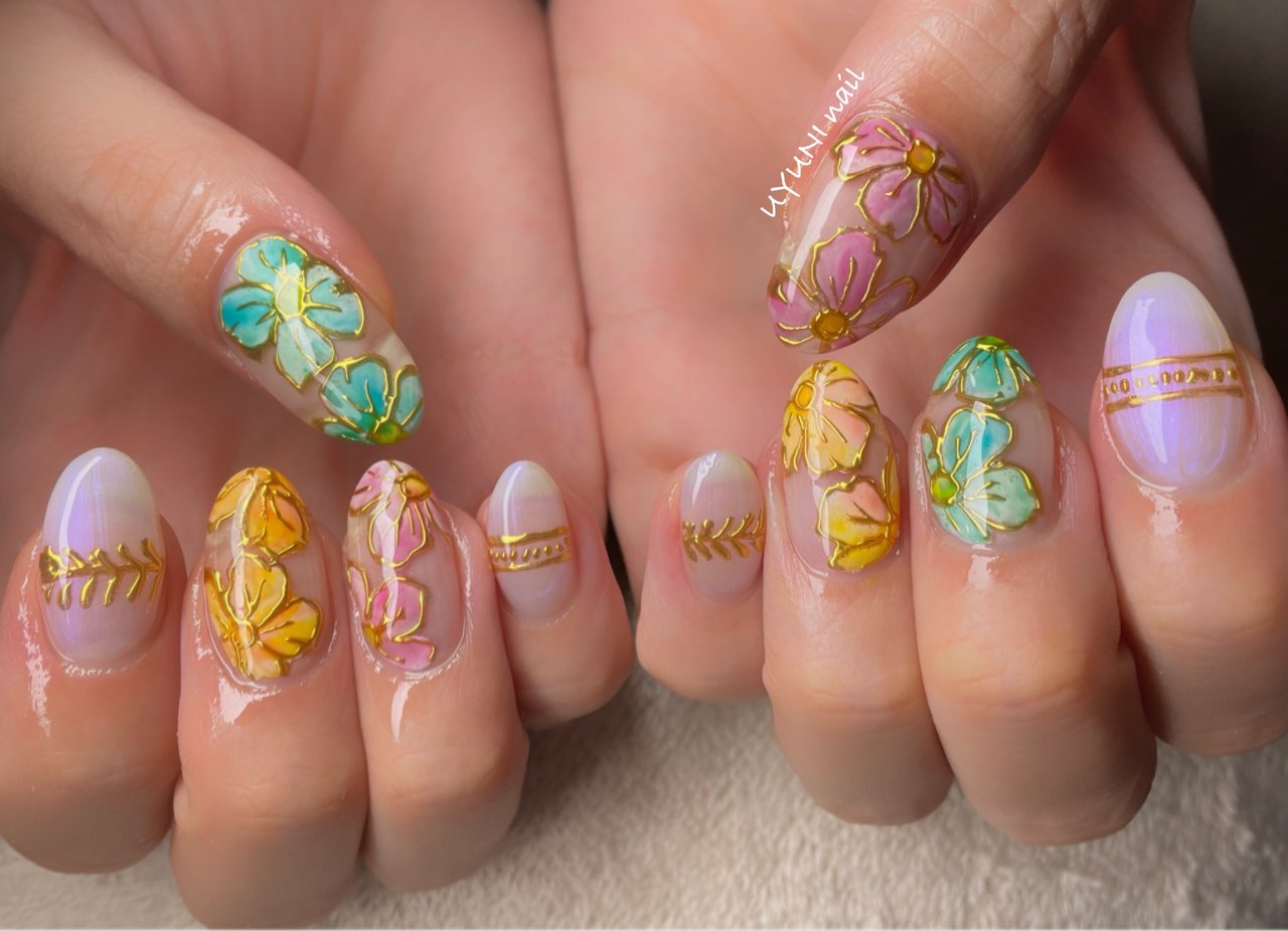 春 夏 旅行 リゾート ハンド Emi Uyuniのネイルデザイン No ネイルブック