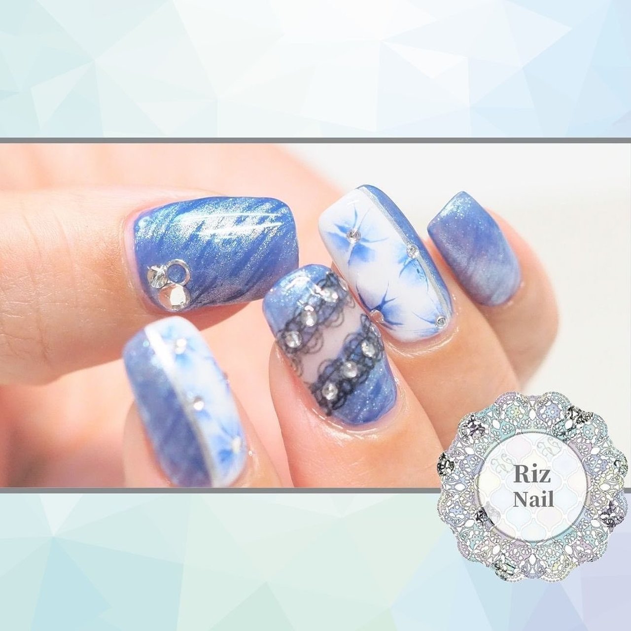 夏 梅雨 ハンド ラメ アニマル柄 Rizのネイルデザイン No ネイルブック