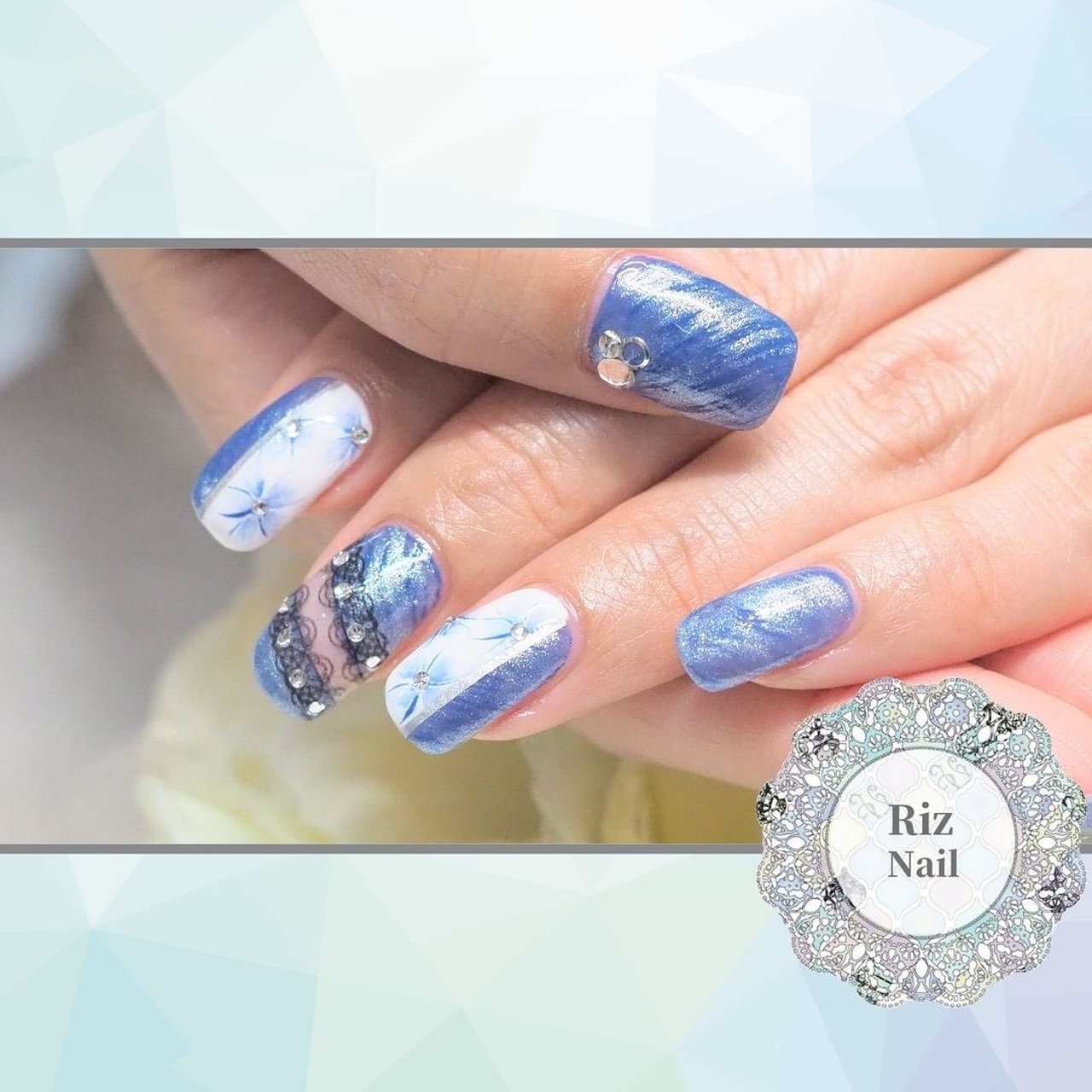 夏 梅雨 ハンド ラメ アニマル柄 Rizのネイルデザイン No ネイルブック