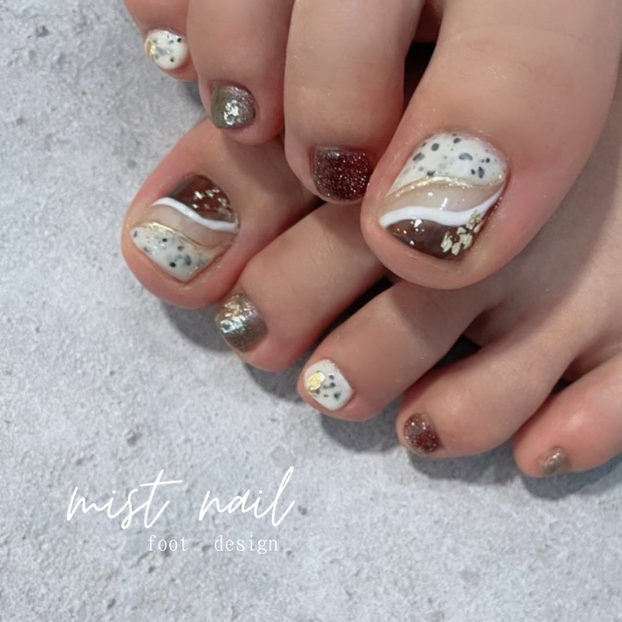 夏 秋 海 リゾート フット Mistnail Maiのネイルデザイン No ネイルブック