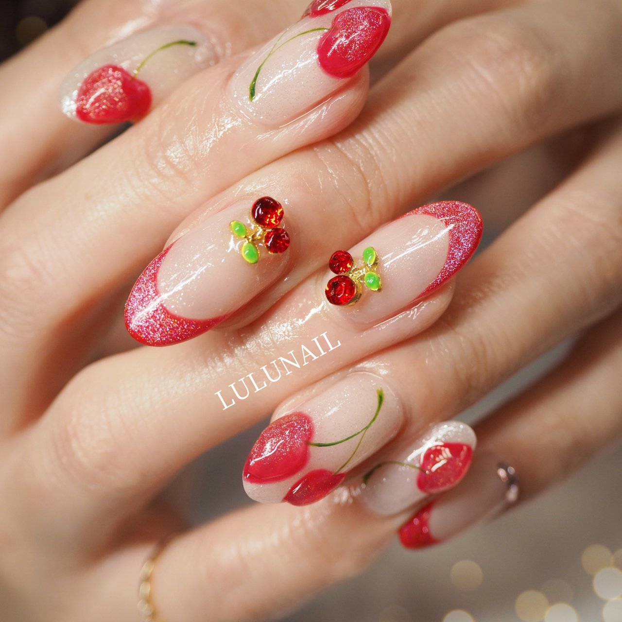 ルネ♡さくらんぼブローチ 美品 Rene ルネ ブローチ チェリー パール さくらんぼ - メルカリ
