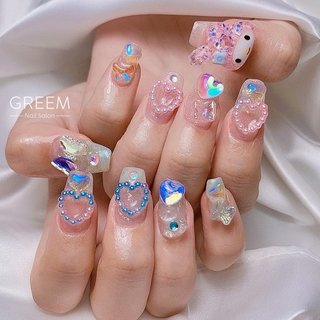 ハート/キャラクター/ジェルネイルのネイルデザイン｜ネイルブック 