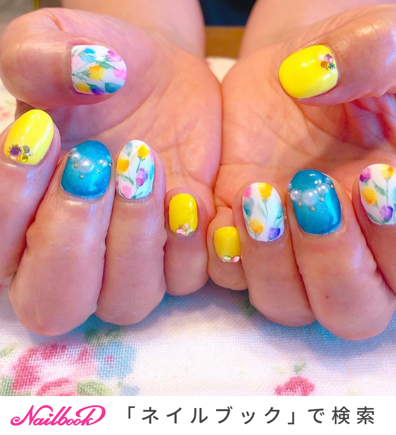 デニムネイル デニム/ブルー - kiiti0912のネイルデザイン[No.2125688