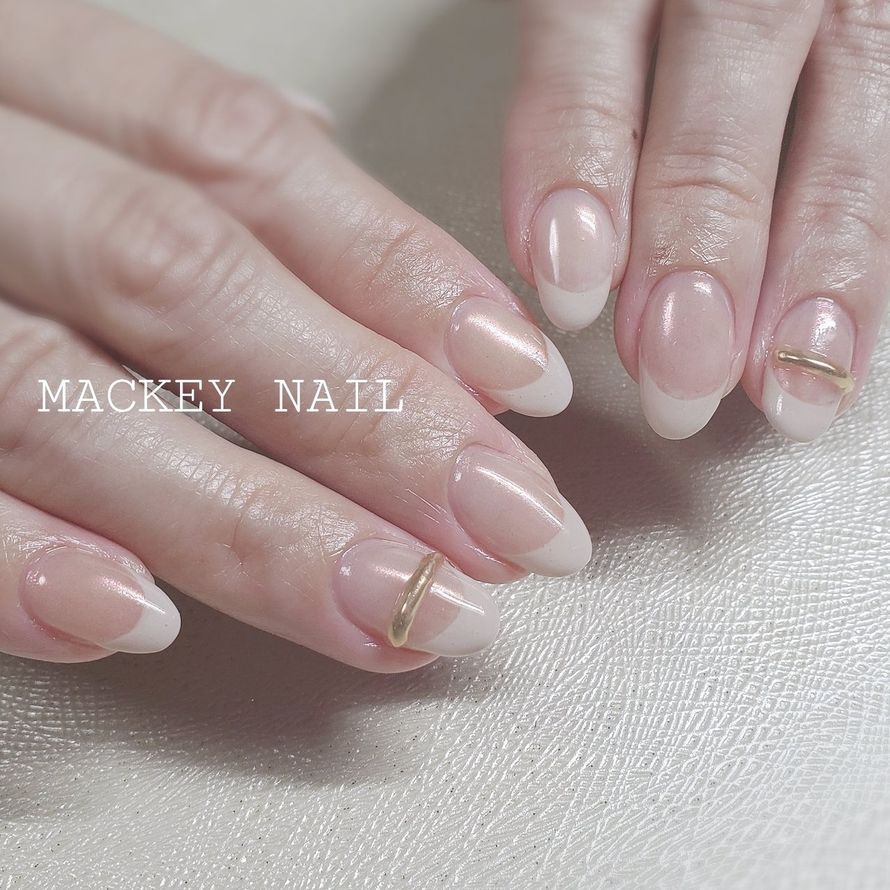 春 夏 オフィス ハンド フレンチ Mackey Nailのネイルデザイン No ネイルブック