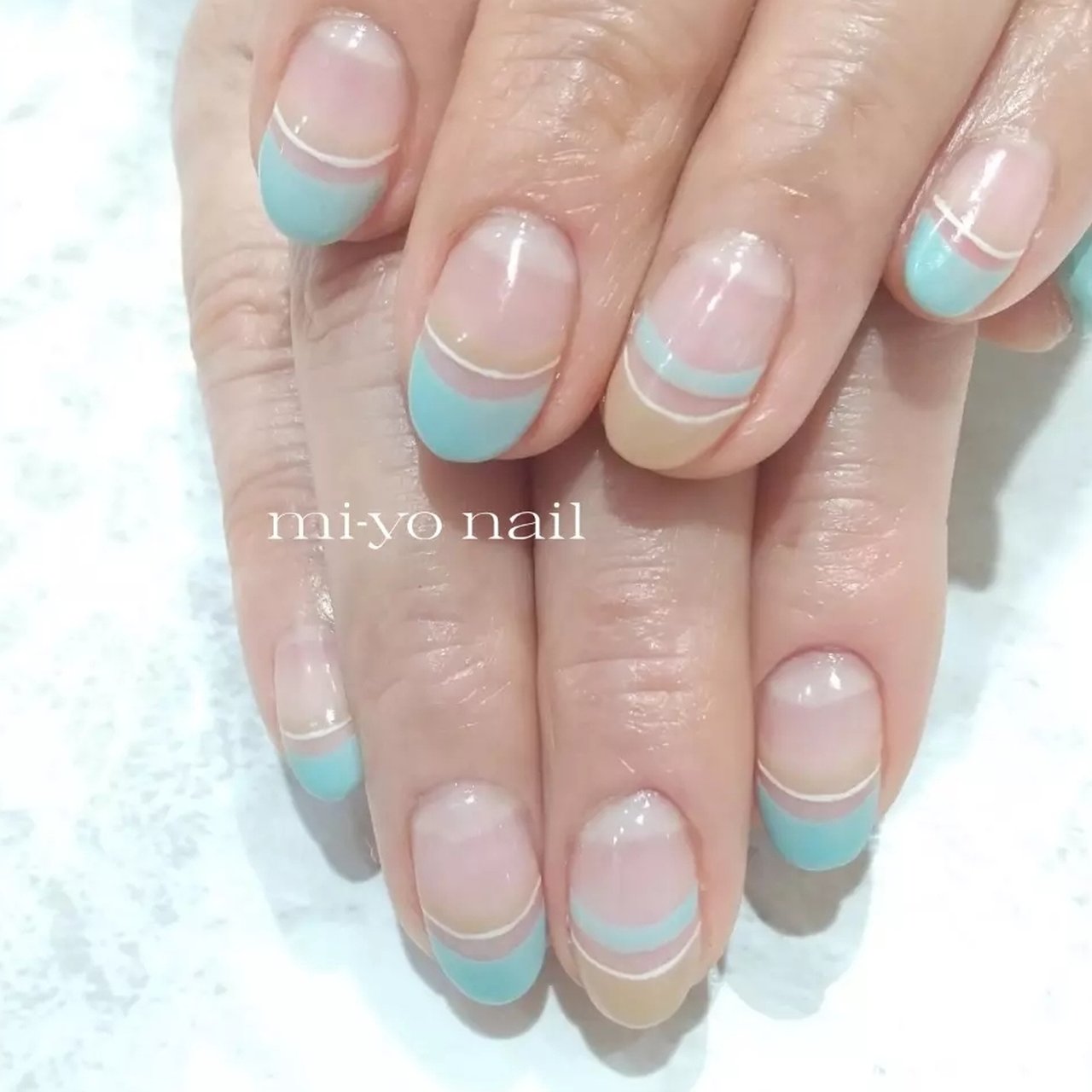 オールシーズン パーティー 女子会 ハンド フレンチ Mi Yoのネイルデザイン No ネイルブック