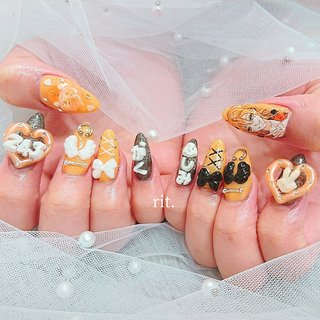 ネイルパーツオーダー♡ 3Dネイルパーツ】 . . . #フォクシニー & #エネコ ˖ ࣪