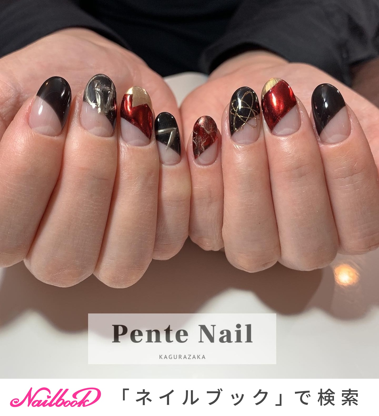 アイアンマンネイルのネイルデザイン ネイルブック