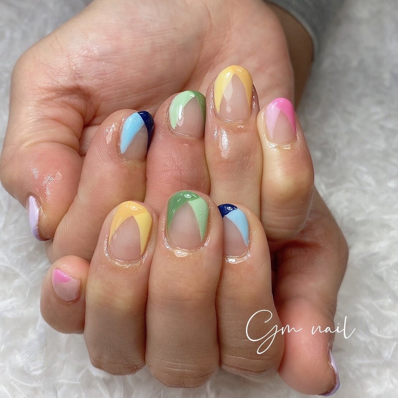 春 夏 オールシーズン 女子会 ハンド Gm Nailのネイルデザイン No ネイルブック