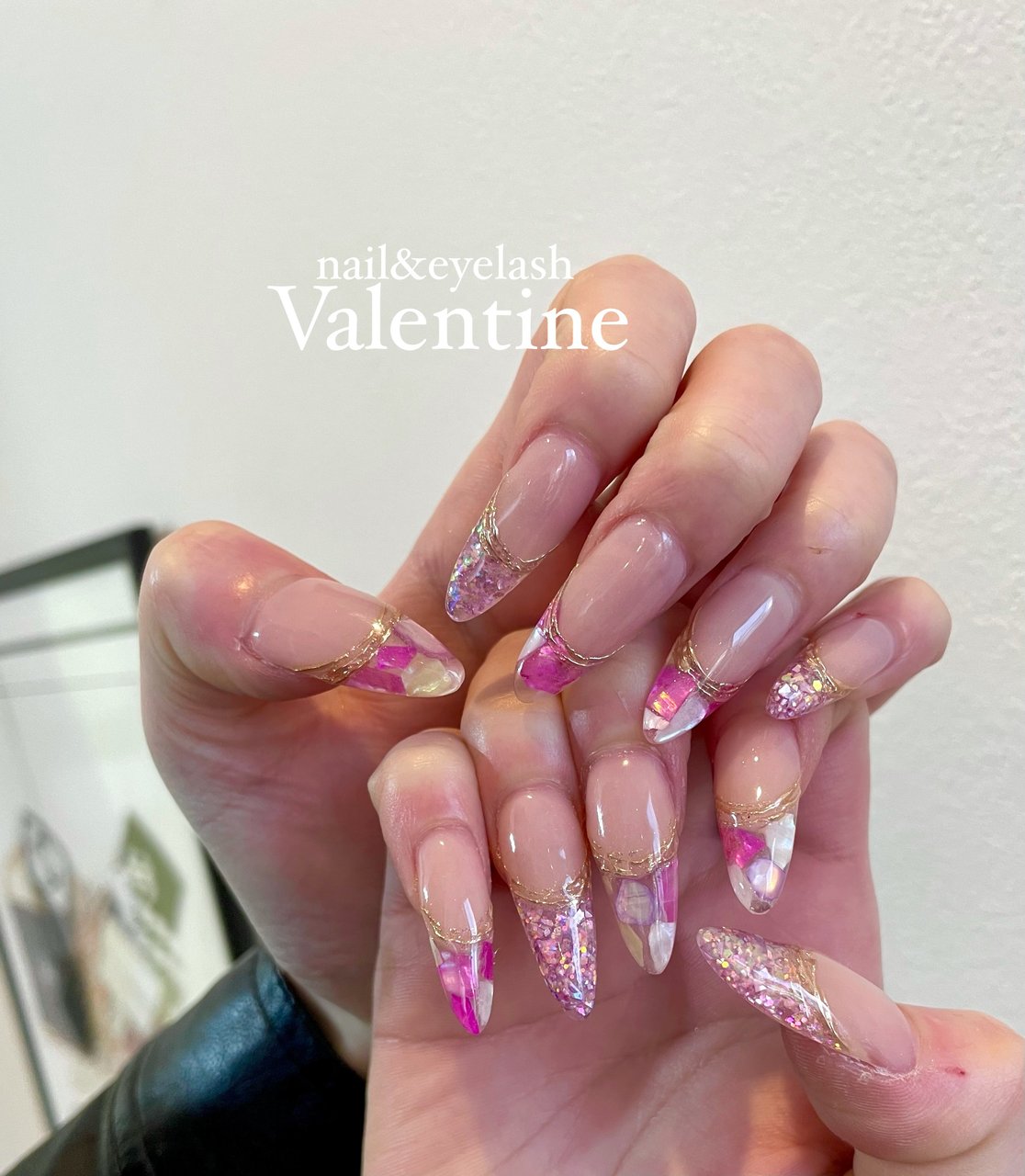 春 夏 ハンド フレンチ ロング Nail Eyelash Valentineのネイルデザイン No ネイルブック