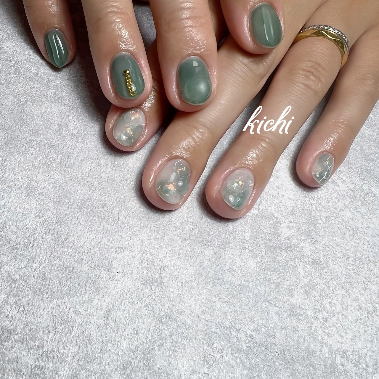 ハンド シンプル 水滴 タイダイ 大理石 みじゅみじゅのネイルデザイン No ネイルブック