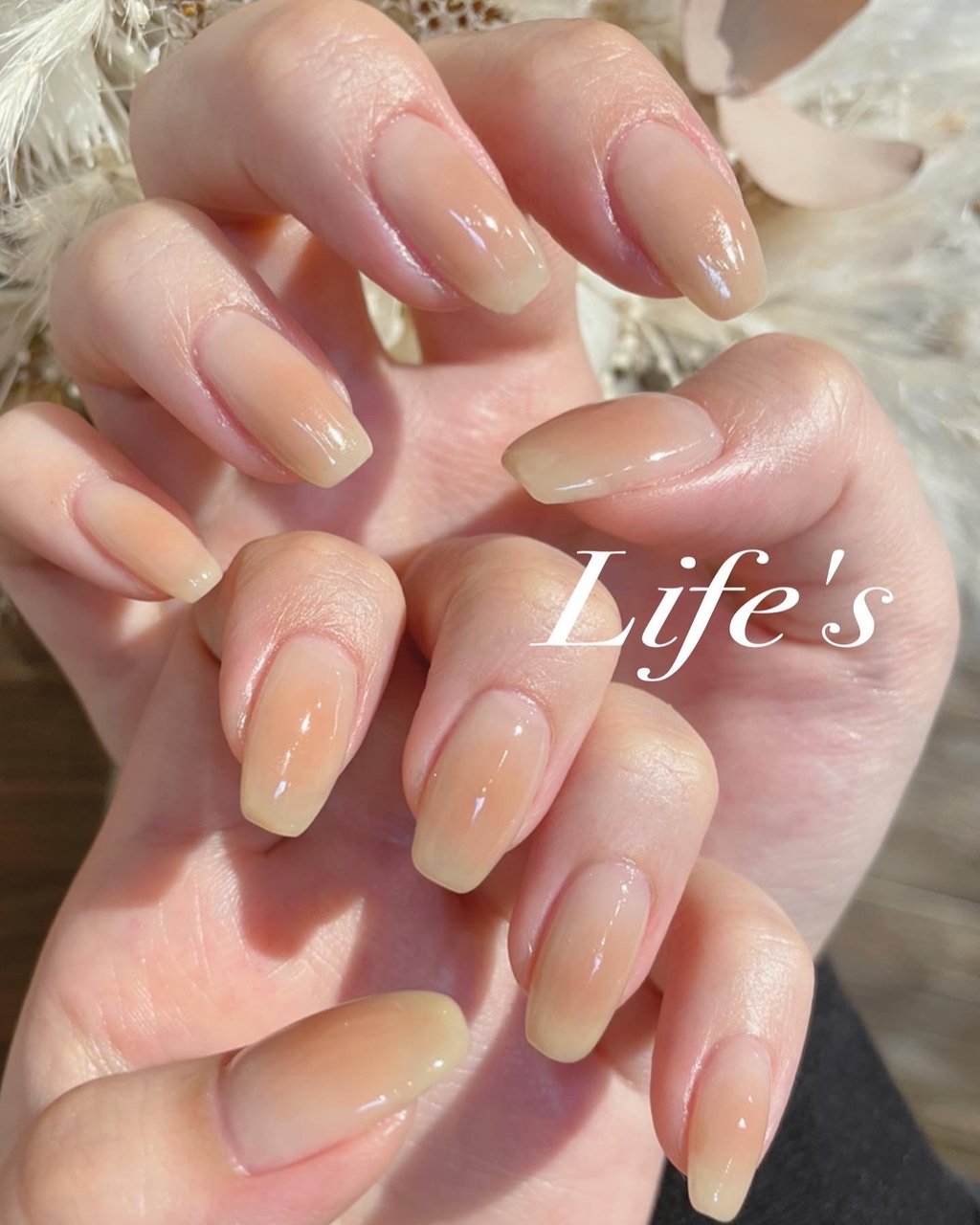 夏 ハンド ワンカラー チーク ミディアム Nail Eyelash Life Sライフスのネイルデザイン No ネイルブック