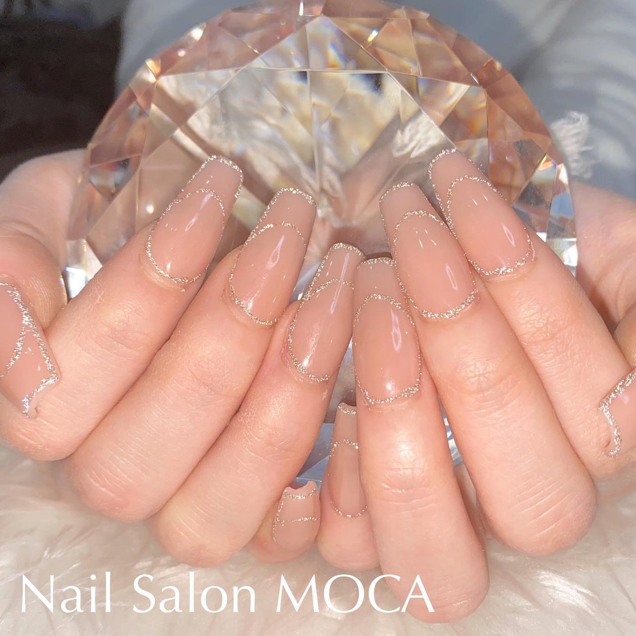オールシーズン オフィス ブライダル パーティー ハンド Nail Salon Mocaのネイルデザイン No ネイルブック