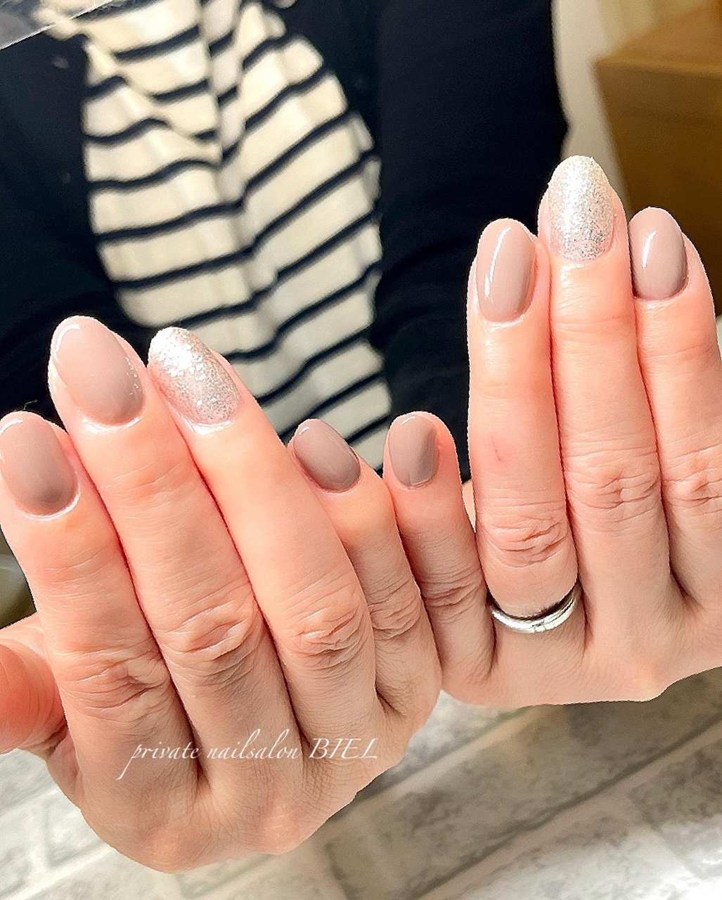 夏 オールシーズン 旅行 オフィス ハンド Private Nailsalon Bielのネイルデザイン No ネイルブック