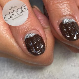 板チョコネイルのネイルデザイン ネイルブック