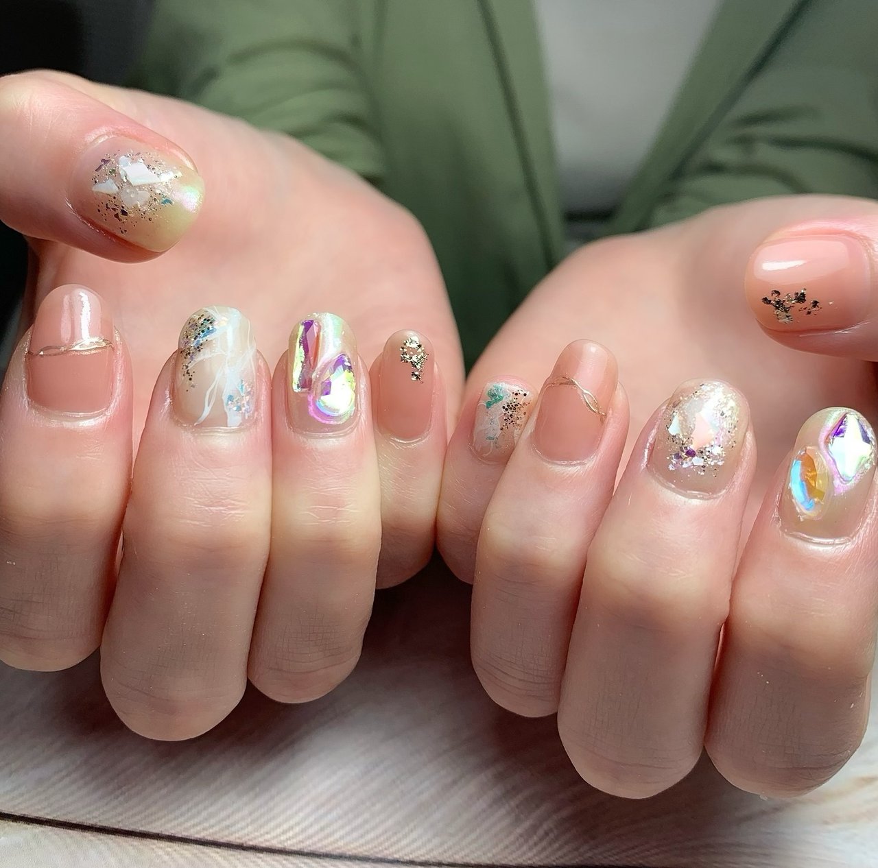 夏 梅雨 ハンド 大理石 ホワイト Bijou Nailのネイルデザイン No 727 ネイルブック