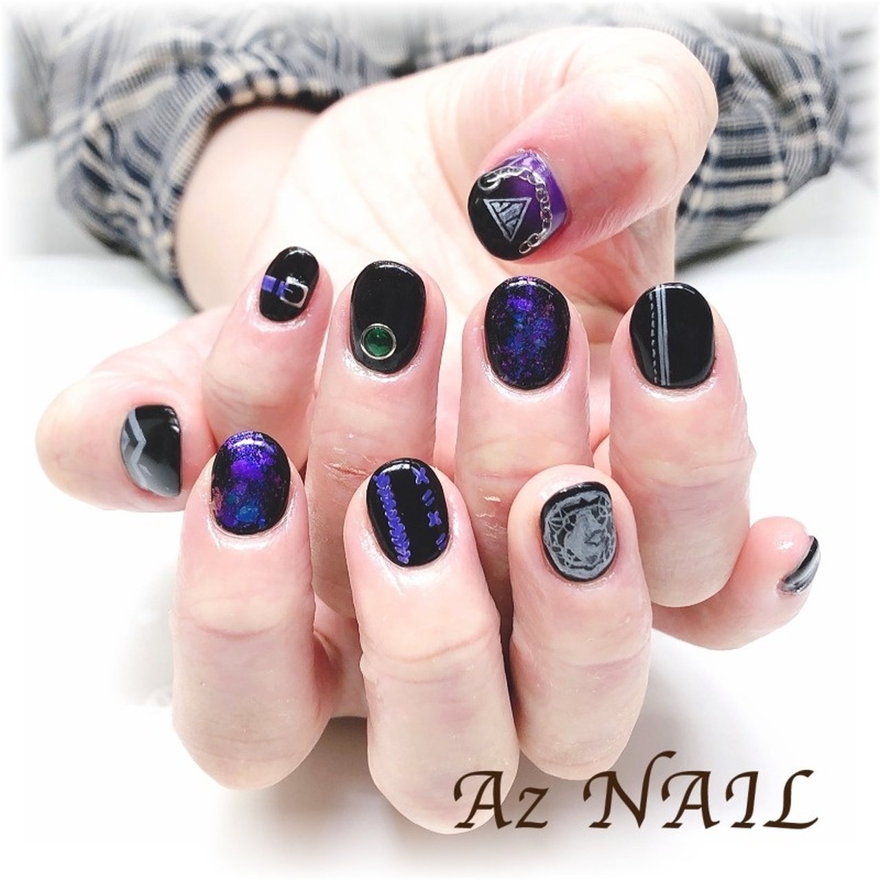 オールシーズン ライブ ハンド 痛ネイル チェーン Az Nail ゆき のネイルデザイン No ネイルブック