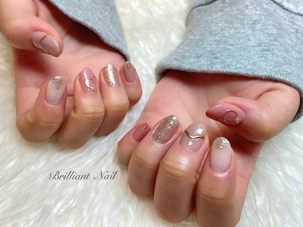 春 バレンタイン デート 女子会 ハンド Brilliantnailのネイルデザイン No ネイルブック