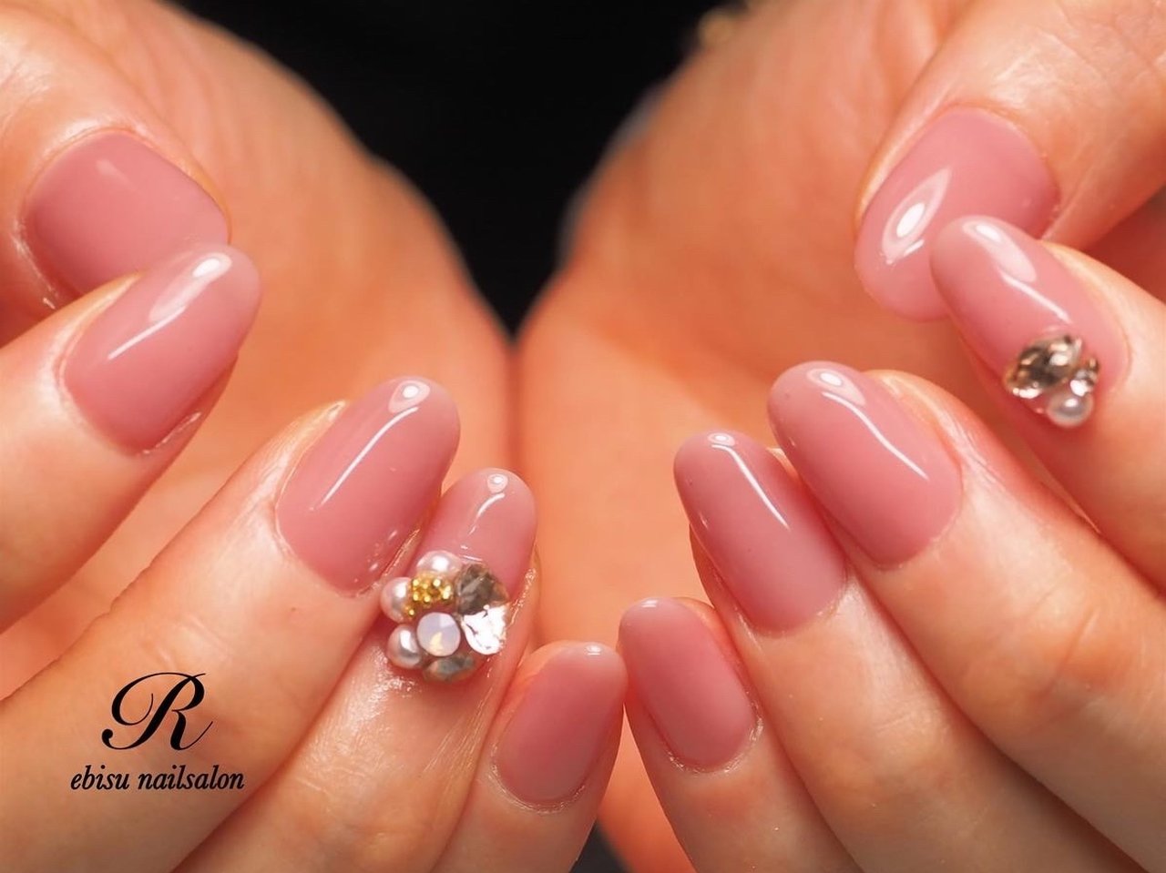 オールシーズン オフィス デート 女子会 ハンド Ebisu Nailsalon Rのネイルデザイン No ネイルブック