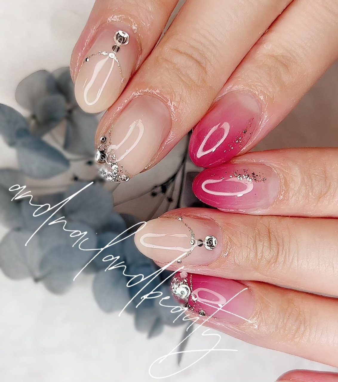 ピンク レッド Nailandbeautyアンドネイルアンドビューティーのネイルデザイン No ネイルブック