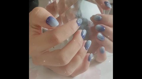 オールシーズン 梅雨 デート ハンド グラデーション Nailndecoのネイルデザイン No ネイルブック