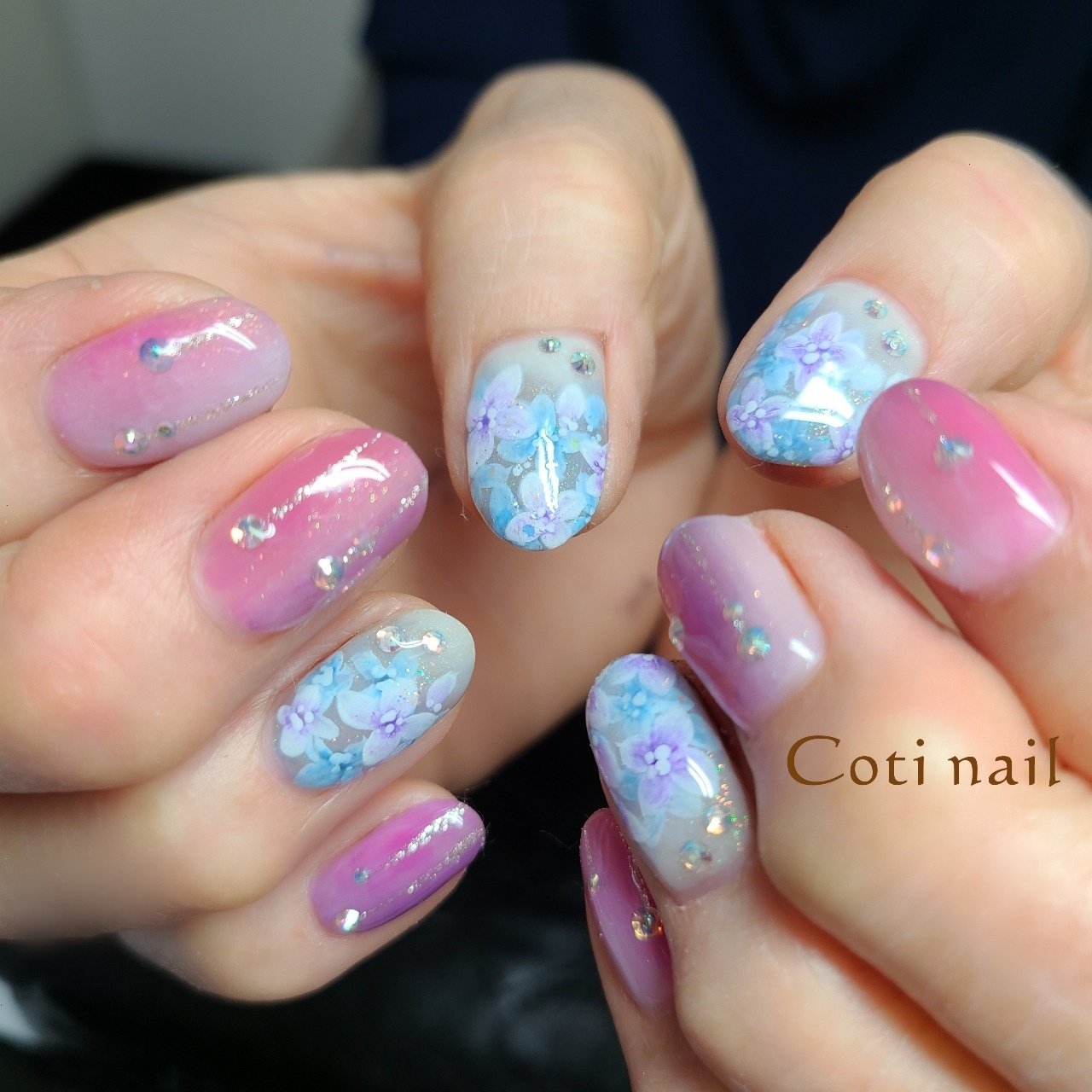 春 夏 オールシーズン 梅雨 ハンド コチネイル えりのネイルデザイン No ネイルブック