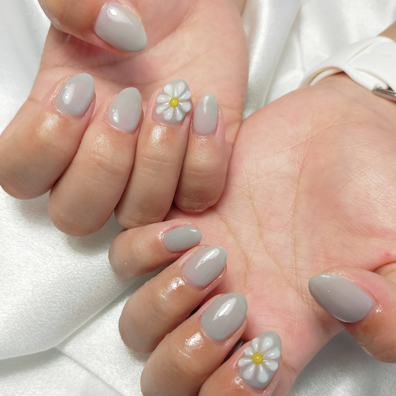 春 夏 ハンド ワンカラー フラワー Beautysalonk エステ ネイルのネイルデザイン No ネイルブック