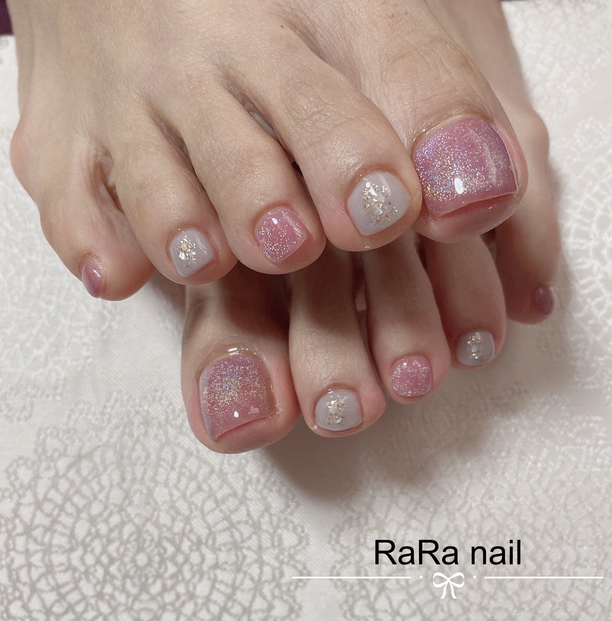 夏 フット シンプル シェル マグネット Rara Nailのネイルデザイン No ネイルブック