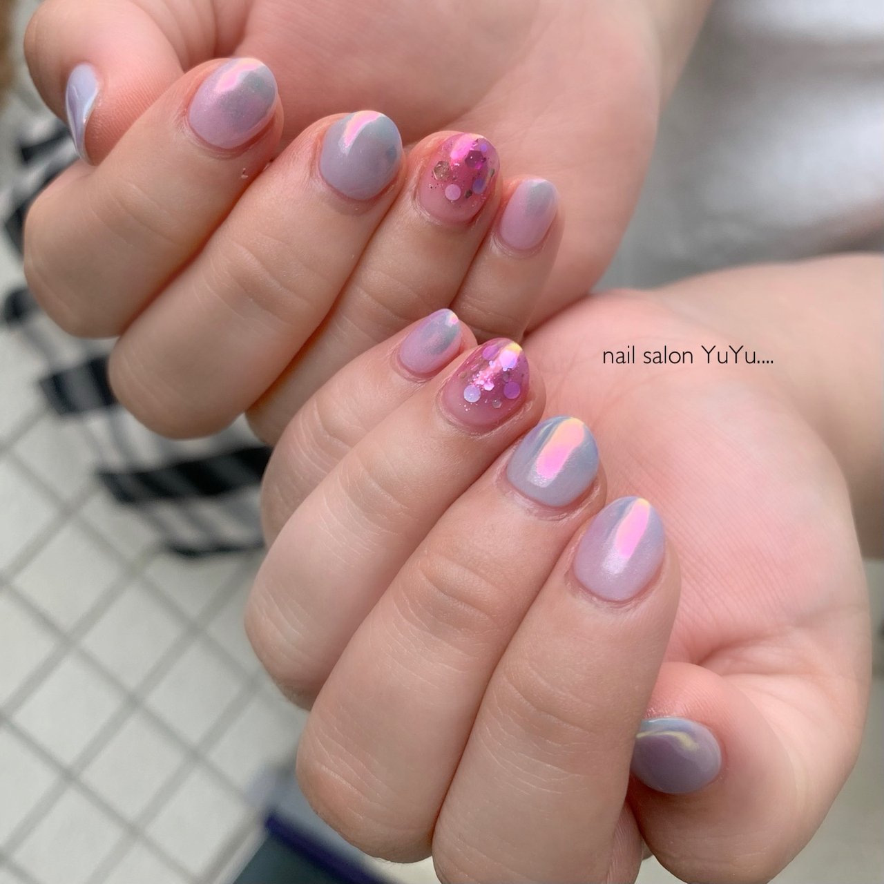 春 梅雨 七夕 ハンド シンプル Nail Salon Yuyuのネイルデザイン No ネイルブック