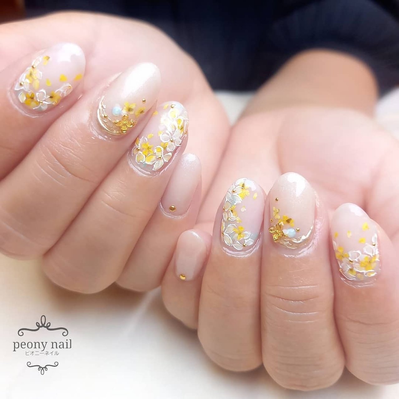 春 夏 七夕 オフィス ハンド Peony Nail ピオニーネイル横浜のネイルデザイン No ネイルブック