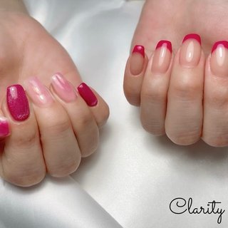 アートし放題持ち込みデザインアレンジ💅✨ 
#ジェルネイル#ネイル#nail#シンプル#持ち込みアート#天王寺#阿倍野#プライベートサロン#ネイルサロン#春夏ネイル#春ネイル#水彩アート#アートし放題#定額デザイン#シンプル#ニュアンス#ニュアンスネイル#ちゅるんネイル#オフィスネイル#フィルイン一層残し#フィルイン#フットネイル#foot#hand#spring#summer#autumn#winter#privatesalon #春 #夏 #オールシーズン #ハンド #フレンチ #水滴 #ニュアンス #ホワイト #ピンク #ビビッド #ジェルネイル #お客様 #Clarity Nail #ネイルブック