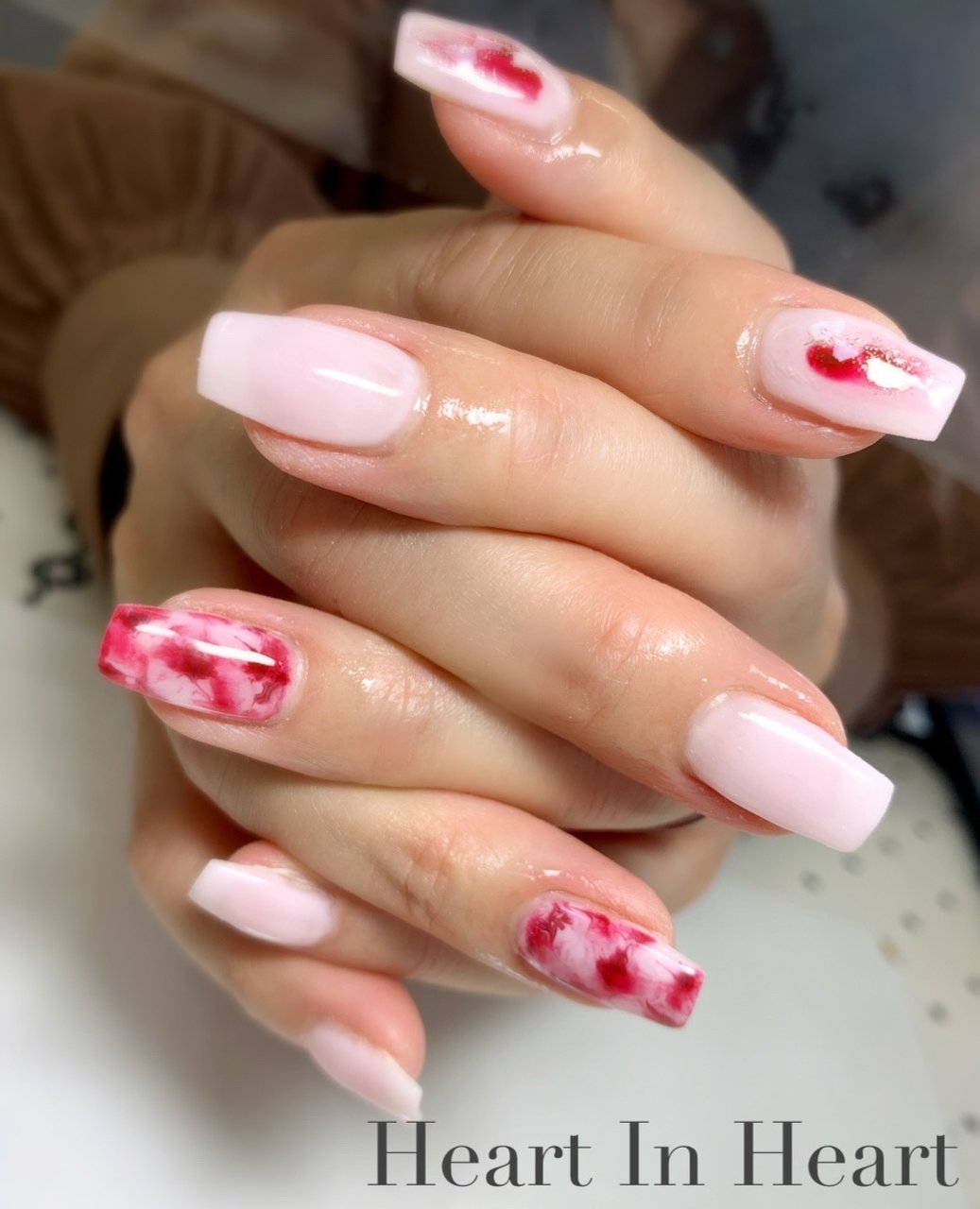 オールシーズン オフィス ハンド シンプル ワンカラー Heart In Heartのネイルデザイン No ネイルブック