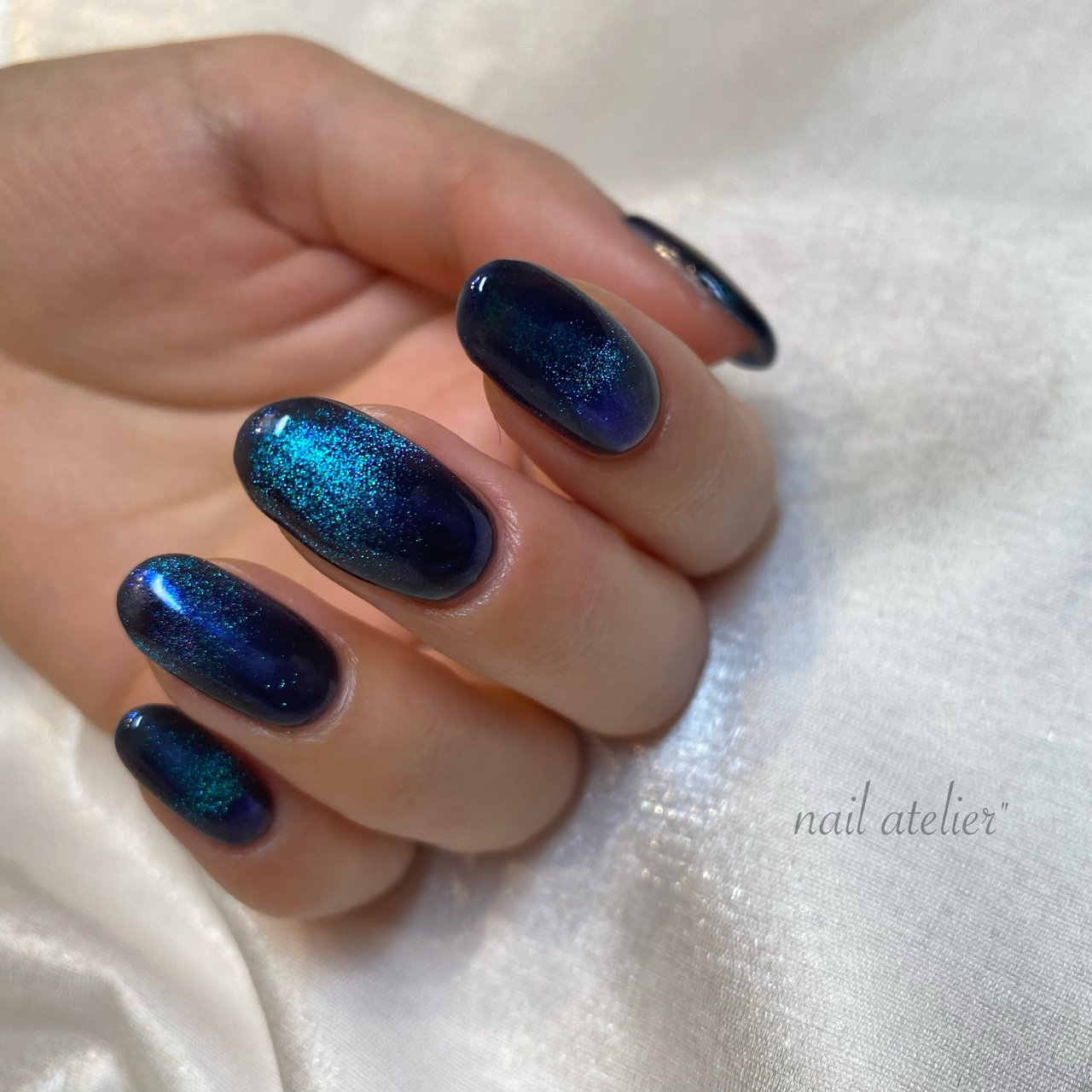 ブルー ネイビー パープル Nail Atelier ネイルアトリエ のネイルデザイン No ネイルブック
