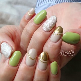 大人女性の ニュアンスネイル 黄緑 ネイルチップ 付け爪 Www We Job Com