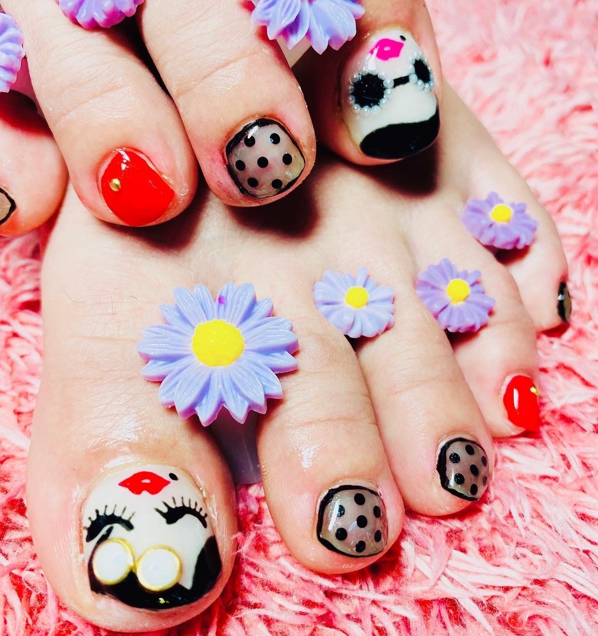 フット/ドット/お客様 - LilyCo.nailのネイルデザイン[No