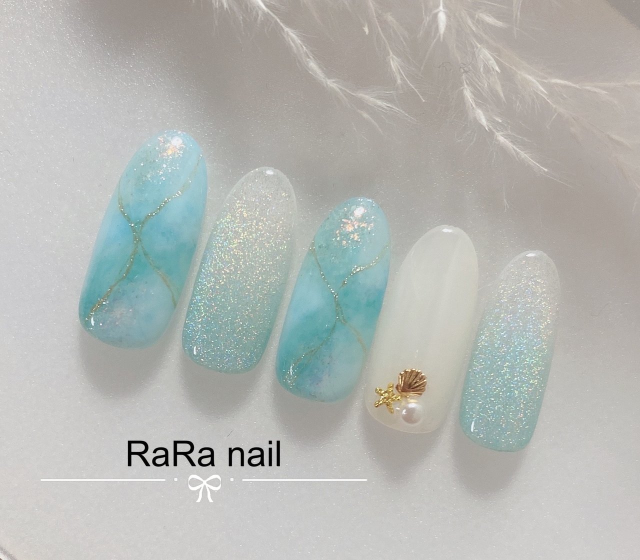 夏 海 ハンド シンプル グラデーション Rara Nailのネイルデザイン No ネイルブック