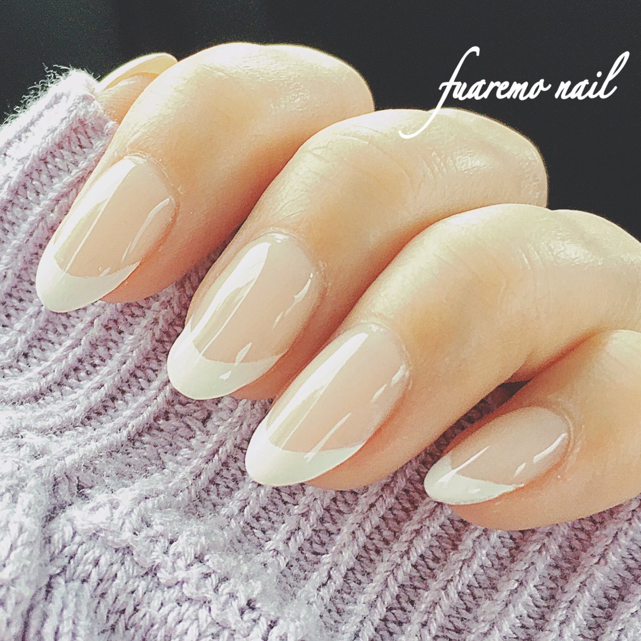 夏 オフィス ハンド シンプル フレンチ ふあれもネイルのネイルデザイン No ネイルブック