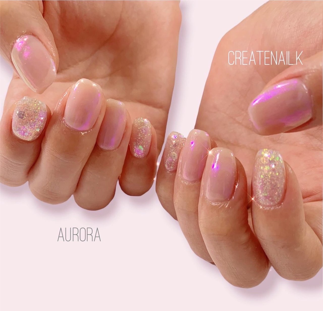 春 夏 ハンド ラメ ワンカラー Kana Createnail K のネイルデザイン No ネイルブック