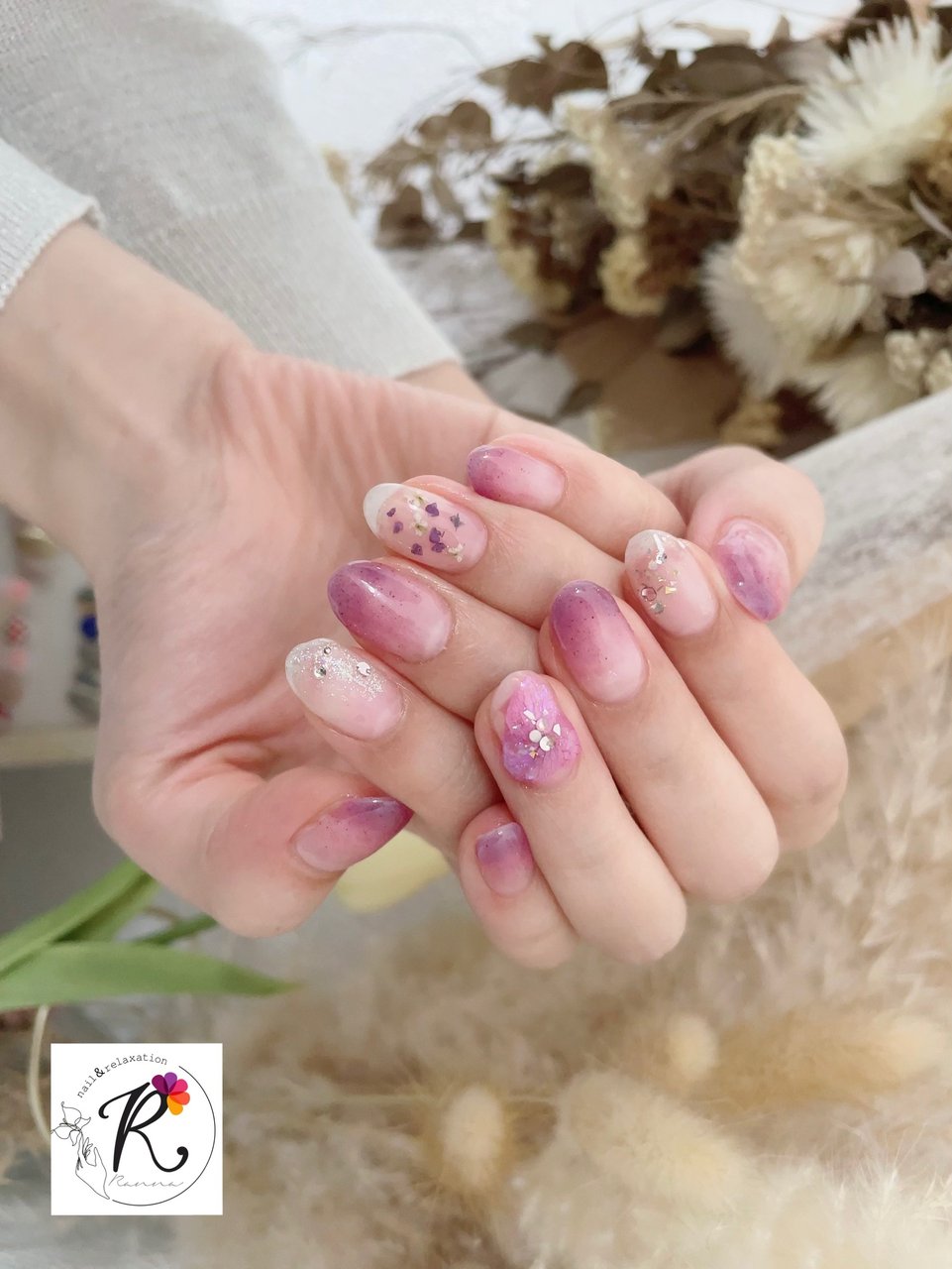 春 夏 ハンド グラデーション ホログラム Rannaのネイルデザイン No ネイルブック